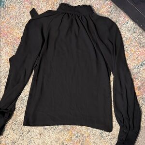 NYC Black Women's Tie Back Blouse S